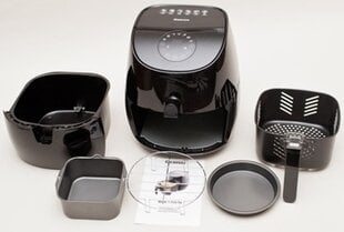 Аэрофритюрница Germin Fryer 1700 Black 1700 Вт 3,7 л цена и информация | Фритюрницы | pigu.lt