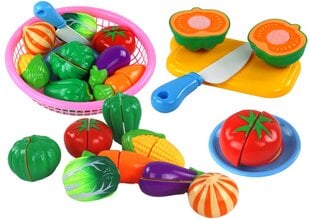 Žaislinių pjaustomų daržovių rinkinys kaina ir informacija | Žaislai mergaitėms | pigu.lt
