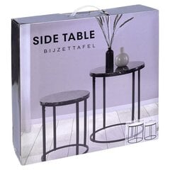 круглый металлический стол 2 шт. цена и информация | Журнальные столы | pigu.lt