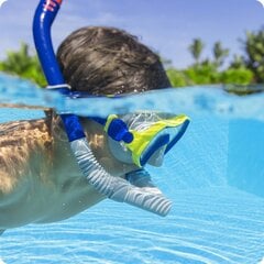 Набор для дайвинга Bestway Meridian Snorkel, 3 части, синий цена и информация | Наборы для подводного плавания | pigu.lt