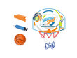 Krepšinio rinkinys su kamuoliu kaina ir informacija | Vandens, smėlio ir paplūdimio žaislai | pigu.lt