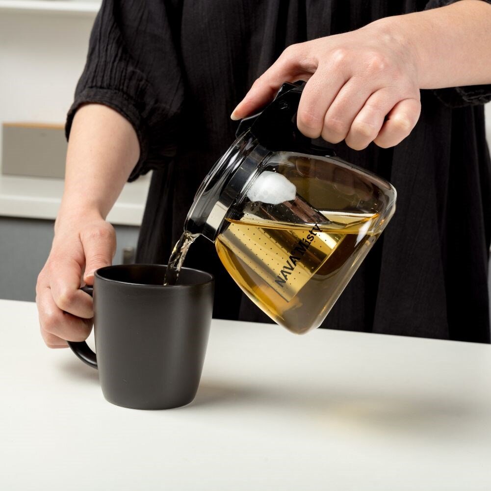Stiklinis arbatinukas, 900 ml kaina ir informacija | Taurės, puodeliai, ąsočiai | pigu.lt