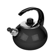 черный эмалированный чайник 2,5 л цена и информация | Электрочайники | pigu.lt