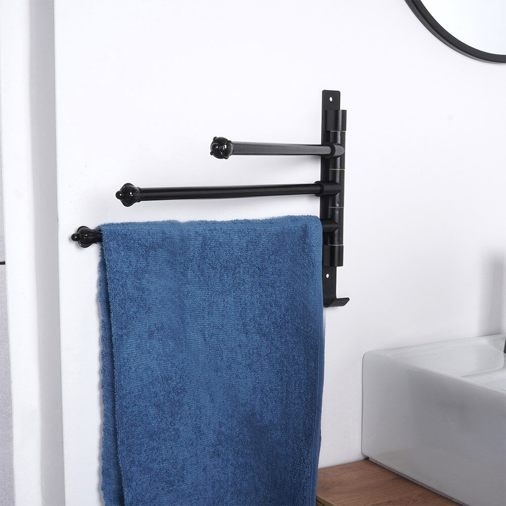 Besisukanti rankšluosčių kabykla 30 cm kaina ir informacija | Vonios kambario aksesuarai | pigu.lt
