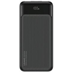 USAMS Powerbank 30000mAh 20W QC3.0+PD Fast Charge czarny|black XY Series 30KCD20101 (US-CD201) Digital display цена и информация | Зарядные устройства Power bank  | pigu.lt