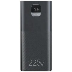 USAMS Powerbank PB68 30000mAh 20W PD+QC 3.0 Fast charging Digital Display czarny|black XY 30KCD19101 (US-CD191) цена и информация | Зарядные устройства Power bank | pigu.lt