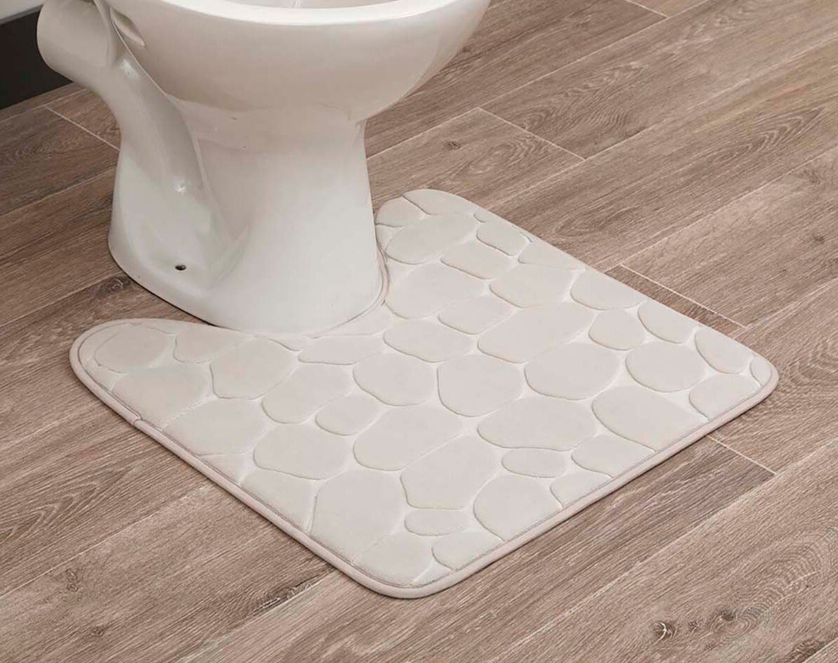 WC kilimėlis 50x50 cm kaina ir informacija | Vonios kambario aksesuarai | pigu.lt
