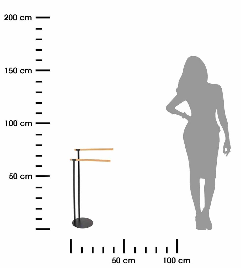 Pakaba juodas bambukas kaina ir informacija | Vonios kambario aksesuarai | pigu.lt
