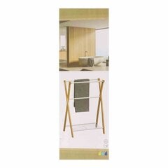 Vonios kambario pakaba su lentyna balta bambuko spalva kaina ir informacija | Vonios kambario aksesuarai | pigu.lt