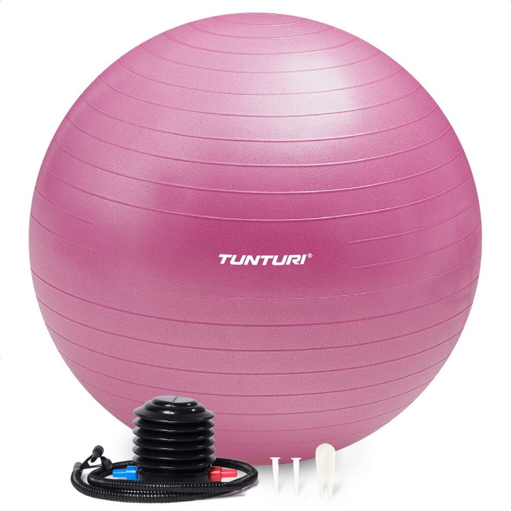 Gimnastikos kamuolys Tunturi Gymball, 75 cm, rožinis kaina ir informacija | Gimnastikos kamuoliai | pigu.lt
