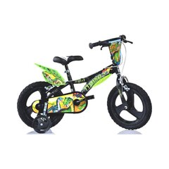 Vaikiškas dviratis Dinosaur, 14'', juodas kaina ir informacija | Dviračiai | pigu.lt