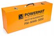 Smūginis plaktukas Powermat PM-MWB-3000, 3000W 45J kaina ir informacija | Perforatoriai | pigu.lt