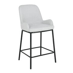 Baro kėdė Home4You Darcy, balta/juoda kaina ir informacija | Virtuvės ir valgomojo kėdės | pigu.lt