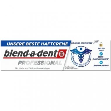 Fiksuojamasis kremas protezams Blend A Dent Professional Haftcreme, 40 g цена и информация | Dantų šepetėliai, pastos | pigu.lt