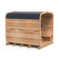 Сауна 3M CUBE с террасой и дровяной печью цена и информация | Печки для саун и бань  | pigu.lt
