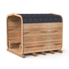 Сауна 3M CUBE с террасой и дровяной печью цена и информация | Печки для саун и бань  | pigu.lt