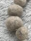 Karoliukai iš natūralios vilnos Pilka Wool2gray kaina ir informacija | Kaklo papuošalai | pigu.lt