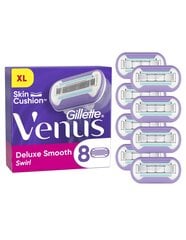 Skutimosi galvutės Gillette Venus Deluxe Smooth Swirl Spare, 8 vnt цена и информация | Косметика и средства для бритья | pigu.lt
