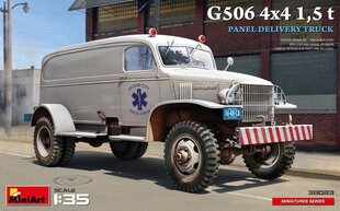 Klijuojamas modelis MiniArt 38083 G506 4x4 1,5 t Panel Delivery Truck 1/35 цена и информация | Склеиваемые модели | pigu.lt
