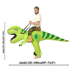 Kostiumas dinozauras Electronics LV-395, žalias kaina ir informacija | Karnavaliniai kostiumai | pigu.lt