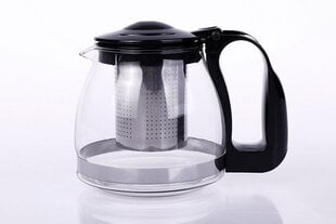Стеклянный чайник 0,75л, с фильтром цена и информация | Стаканы, фужеры, кувшины | pigu.lt