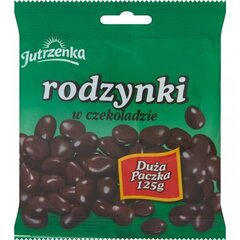 Razinos juodajame šokolade Jutrzenka, 125 g kaina ir informacija | Saldumynai | pigu.lt