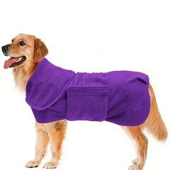 Полотенце для собак, фиолетовое, L (18-21 кг.) цена и информация | Средства по уходу за животными | pigu.lt