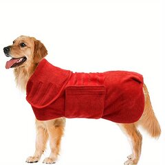 Полотенце для собак, красное, L (18-21 кг.) цена и информация | Средства по уходу за животными | pigu.lt
