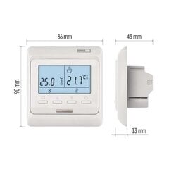 Skaitmeninis termostatas grindiniam šildymui EMOS P5601UF kaina ir informacija | Laikmačiai, termostatai | pigu.lt