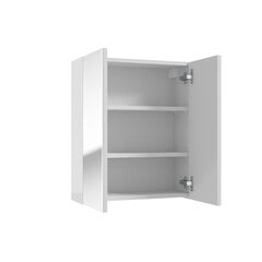 Подвесной шкаф/зеркало DUO E50, лак, глянцевый цена и информация | Шкафчики для ванной | pigu.lt