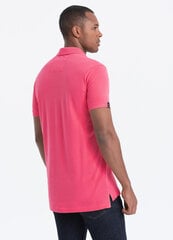 Marškinėliai vyrams Ombre Clothing S1745, rožiniai kaina ir informacija | Vyriški marškinėliai | pigu.lt