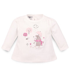 Marškinėliai mergaitėms Nini ABN-3329, rožiniai kaina ir informacija | Marškinėliai kūdikiams | pigu.lt