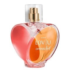 Парфюмированная вода с цветочно-фруктовым ароматом Avon LOV U Connected, 50мл цена и информация | Женские духи | pigu.lt