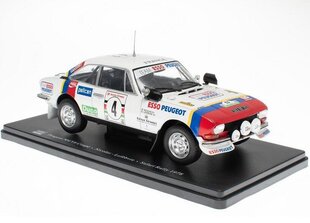 Kolekcinis Modeliukas Peugeot 504 V6 Coupé Safari Rallye 1978, Balta kaina ir informacija | Kolekciniai modeliukai | pigu.lt