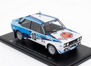 Kolekcinis Modeliukas Fiat 131 Abarth Rallye Monte-Carlo 1980 World Champion, Mėlyna kaina ir informacija | Kolekciniai modeliukai | pigu.lt