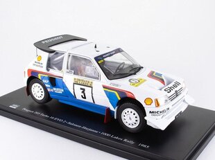 Kolekcinis Modeliukas Peugeot 205 Turbo 16 EVO 2, Balta kaina ir informacija | Kolekciniai modeliukai | pigu.lt