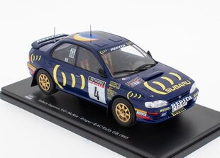Kolekcinis Modeliukas Subaru Impreza 555 RAC Rally GB 1995 World Champion, Mėlyna kaina ir informacija | Kolekciniai modeliukai | pigu.lt