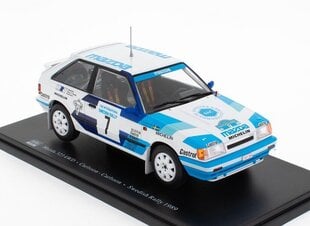 Mazda 323 4WD Sweden Rally 1989 Carlsson-Carlsson WRC534 HACHETTE 1:24 цена и информация | Коллекционные модели автомобилей | pigu.lt