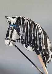 Pliušinis žirgas ant lazdos šokinėjimui Hobby Tovero, baltas/juodas kaina ir informacija | Žaislai kūdikiams | pigu.lt