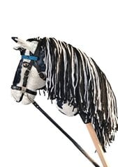 Pliušinis žirgas ant lazdos šokinėjimui Hobby Tovero, baltas/juodas kaina ir informacija | Žaislai kūdikiams | pigu.lt