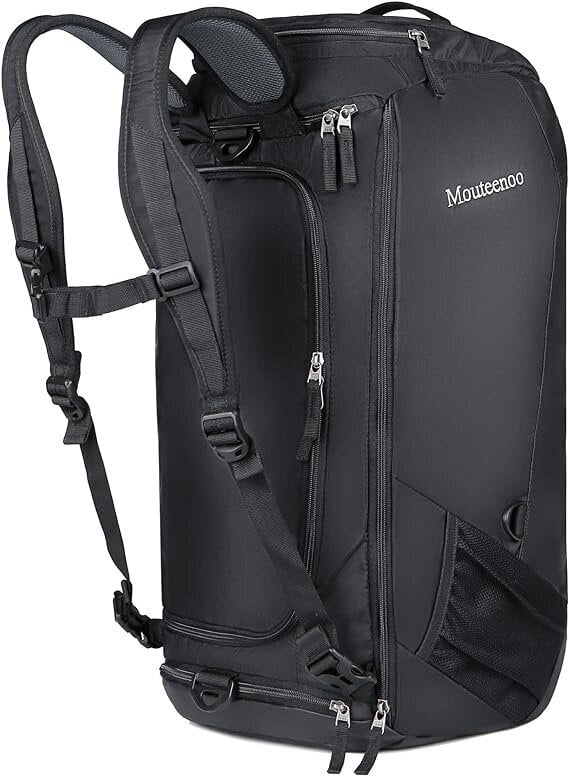 Kelioninė kuprinė/ sportinis krepšys Mouteenoo, 45 l, juoda kaina ir informacija | Kuprinės ir krepšiai | pigu.lt