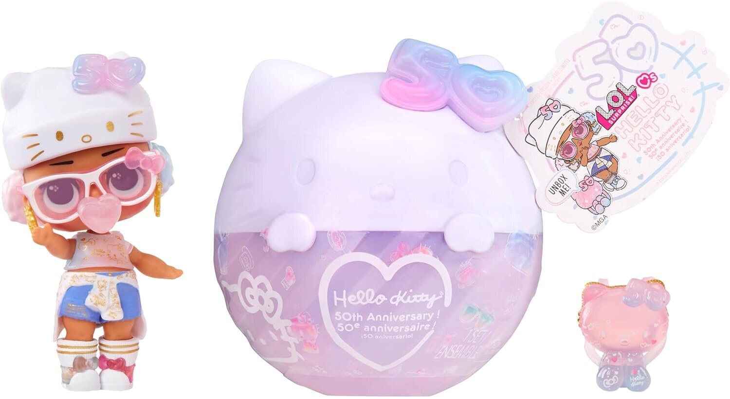 Lėlė su 7 siurprizais LOL Surprise Loves Hello Kitty 50th Anniversary цена и информация | Žaislai mergaitėms | pigu.lt