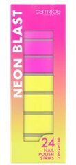 Nagų dailės lipdukai Catrice Neon Blast, 24 vnt. цена и информация | Книпсер для ногтей NGHIA EXPORT NC-03  | pigu.lt