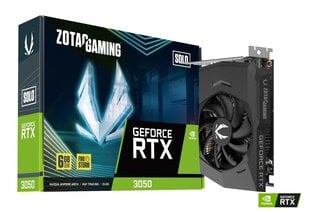 Zotac Gaming GeForce RTX 3050 Solo (ZT-A30510G-10L) kaina ir informacija | Vaizdo plokštės (GPU) | pigu.lt