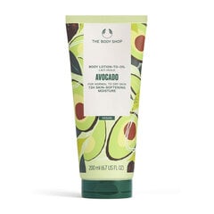 Kūno losjonas The Body Shop Avocado body lotion, 200 ml kaina ir informacija | Kūno kremai, losjonai | pigu.lt