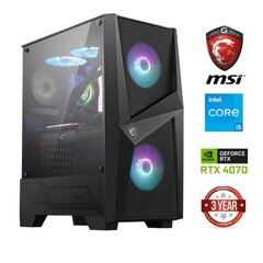 MULTI GAMING Core i5-13400F 32GB 1TB NVME 2TB HDD RTX 4070 NoOs kaina ir informacija | Stacionarūs kompiuteriai | pigu.lt