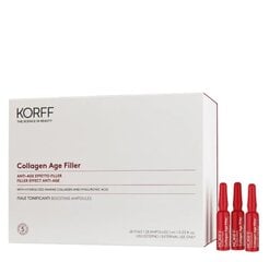 Ампулы для лица с морским коллагеном и гиалуроновой кислотой Korff Collagen Age Filler, 28 шт. цена и информация | Сыворотки для лица, масла | pigu.lt