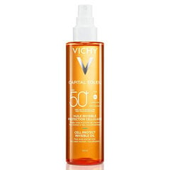 Purškiamas apsauginis aliejus nuo saulės veidui ir kūnui Vichy Laboratoires  Capital Soleil SPF50, 200 ml kaina ir informacija | Kremai nuo saulės | pigu.lt