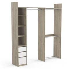 Шкаф Aatrium Swing, 200x44 см, коричневый/белый цена и информация | Шкафы | pigu.lt