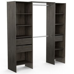 Шкаф Aatrium Miami, 192x50x204 см, коричневый цена и информация | Шкафы | pigu.lt